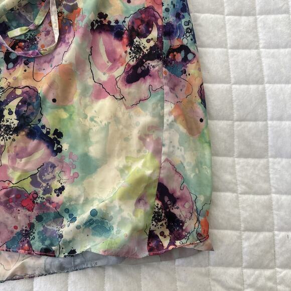 A AMANDA UPRICHARD Dress Womens Medium Colorful Abstract Mini Shift Modern Boho - Picture 13 of 13